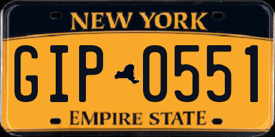 NY license plate GIP0551