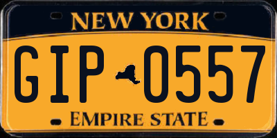 NY license plate GIP0557