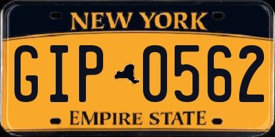 NY license plate GIP0562