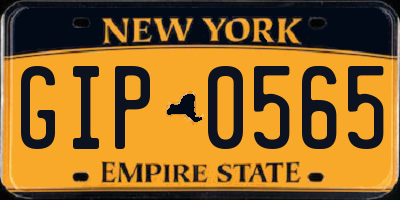 NY license plate GIP0565