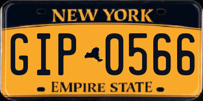 NY license plate GIP0566