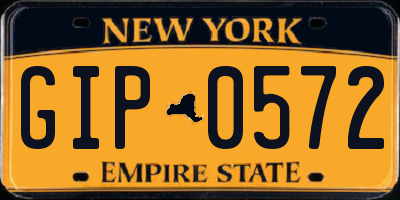 NY license plate GIP0572