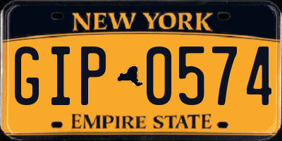 NY license plate GIP0574
