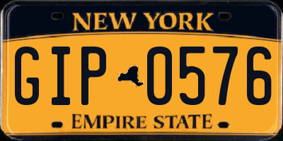 NY license plate GIP0576