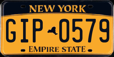 NY license plate GIP0579