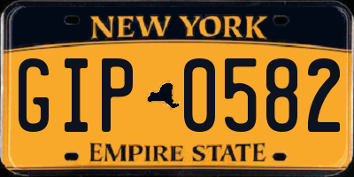 NY license plate GIP0582