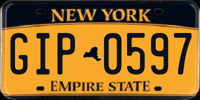 NY license plate GIP0597