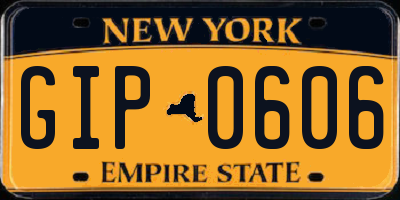NY license plate GIP0606
