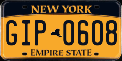 NY license plate GIP0608