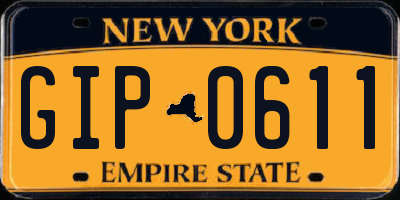 NY license plate GIP0611