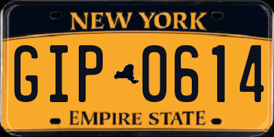 NY license plate GIP0614