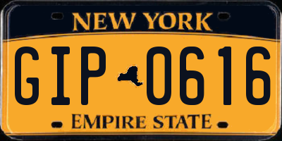 NY license plate GIP0616