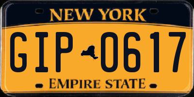 NY license plate GIP0617