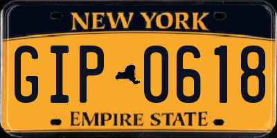 NY license plate GIP0618