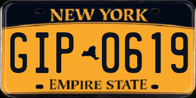 NY license plate GIP0619