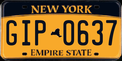 NY license plate GIP0637