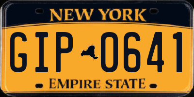 NY license plate GIP0641