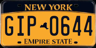 NY license plate GIP0644