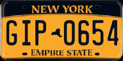NY license plate GIP0654