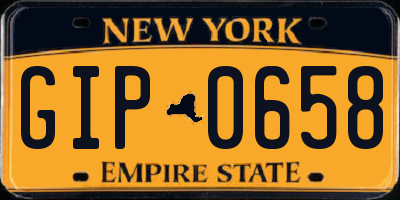NY license plate GIP0658
