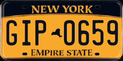 NY license plate GIP0659