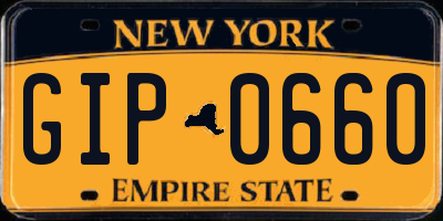 NY license plate GIP0660