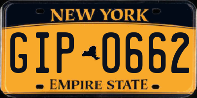 NY license plate GIP0662