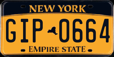 NY license plate GIP0664
