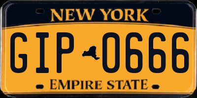 NY license plate GIP0666