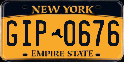 NY license plate GIP0676