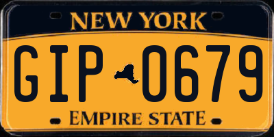 NY license plate GIP0679