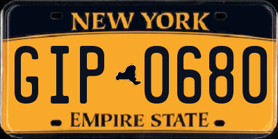 NY license plate GIP0680