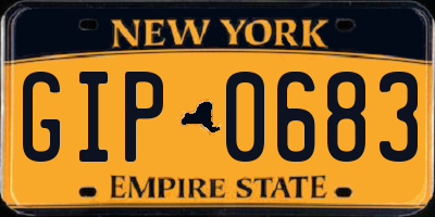 NY license plate GIP0683
