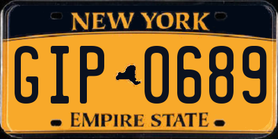 NY license plate GIP0689