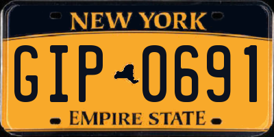 NY license plate GIP0691
