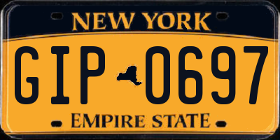 NY license plate GIP0697