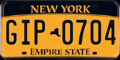 NY license plate GIP0704
