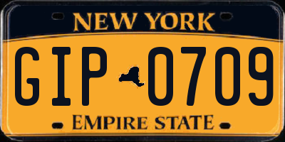 NY license plate GIP0709