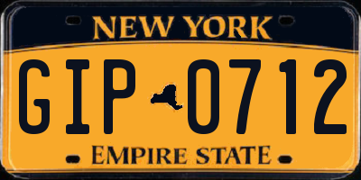 NY license plate GIP0712