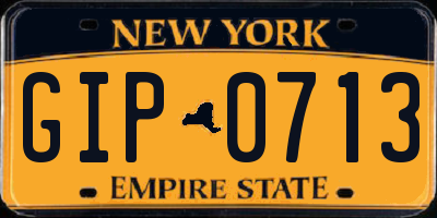 NY license plate GIP0713