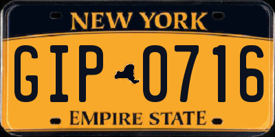 NY license plate GIP0716