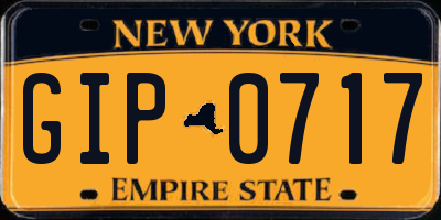 NY license plate GIP0717