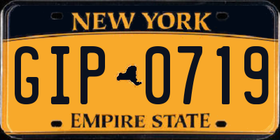 NY license plate GIP0719