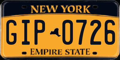 NY license plate GIP0726