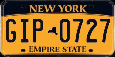 NY license plate GIP0727