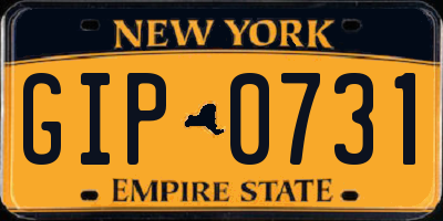 NY license plate GIP0731