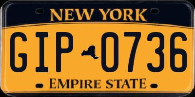 NY license plate GIP0736