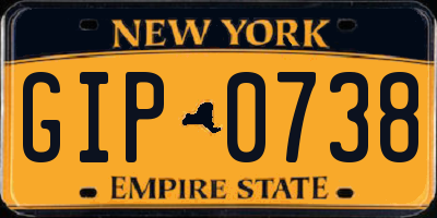 NY license plate GIP0738