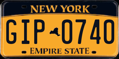 NY license plate GIP0740