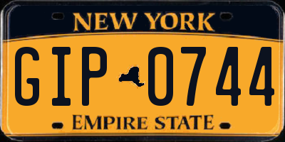 NY license plate GIP0744